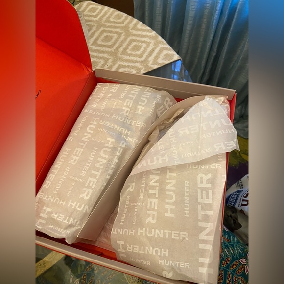 Hunter Askern New In Box Waterproof Medium Brown Platform Boots - Picture 5 of 10